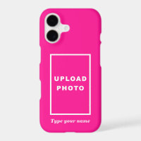 Your Photo and Name on Pink Background