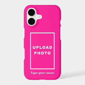 Your Photo and Name on Pink Background