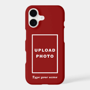 Your Photo and Name on Red Background