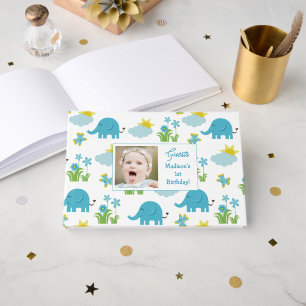 YOUR Photo and Text Elephants Guest Book
