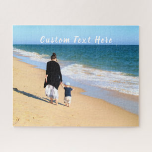 Your Photo and Text Jigsaw Puzzle Personalised