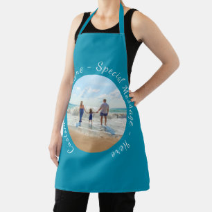 Your Photo Apron with Custom Text and Colours