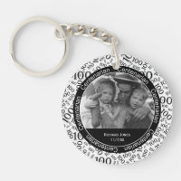Your Photo - Black/White Centenarian Party Favour