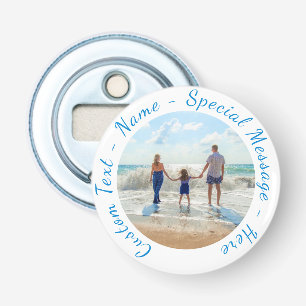 Your Photo Bottle Opener with Custom Text