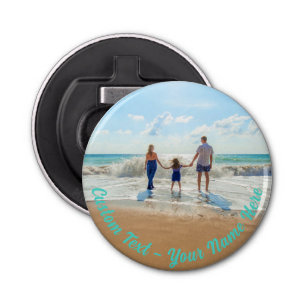 Your Photo Bottle Opener with Custom Text