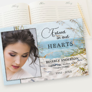 Your Photo Celebration of Life Beach Guest Book