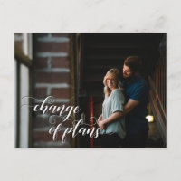 Your Photo + Change of Plans Postponed Wedding