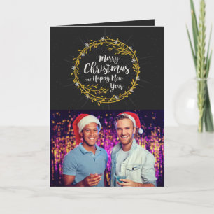 YOUR PHOTO Christmas Wishes greeting card