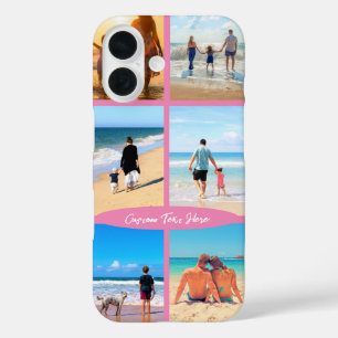 Your Photo Collage and Custom Text iPhone Case