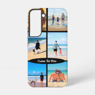 Your Photo Collage Custom Text Samsung Galaxy Case
