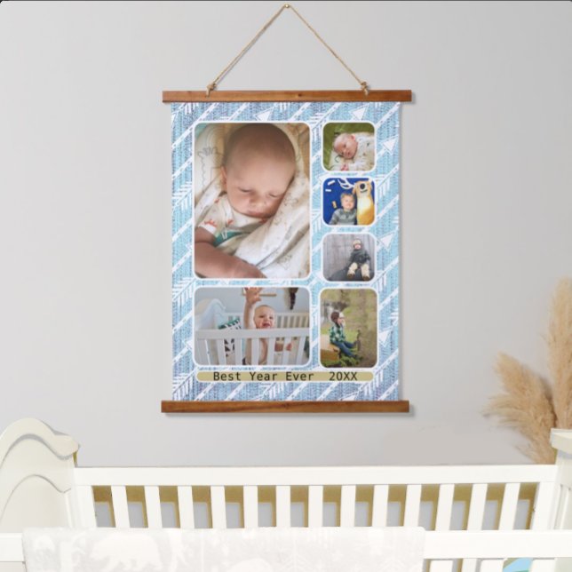 Your Photo Collage Here Wall Hanging Tapestry (Creator Uploaded)