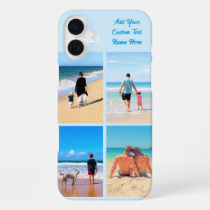 Your Photo Collage iPhone Case with Custom Text