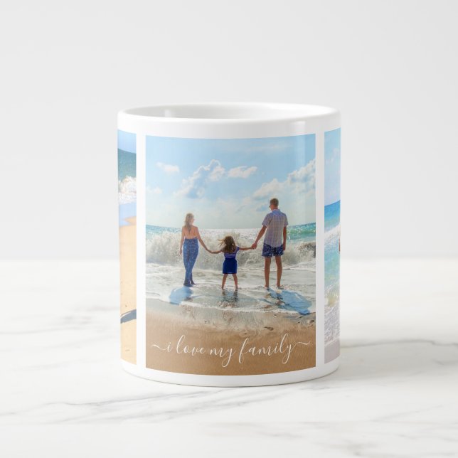 Your Photo Collage Mug Gift - I Love My Family (Front)