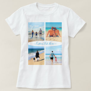 Your Photo Collage T-Shirt Gift with Custom Text