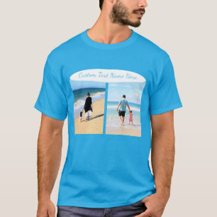 Your Photo Collage T-Shirt with Custom Text