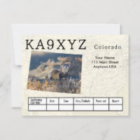 Your Photo Colorado Shaped Cutout Custom QSL