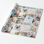 Your Photo Custom Grid Collage Wrapping Paper<br><div class="desc">Your Photo Custom Grid Collage Wrapping Paper</div>