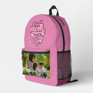Your Photo & Custom Name "Best Mum Ever" Printed Backpack