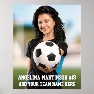 Your Photo Custom Soccer or Your Sport Frameable Poster