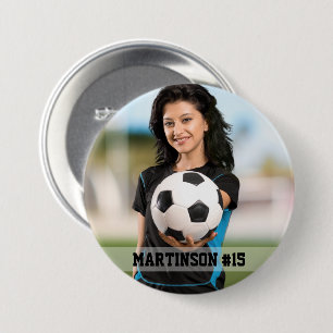 Your Photo Custom Soccer or Your Sport Round 7.5 Cm Round Badge