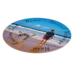 Your Photo Cutting Board with Custom Text