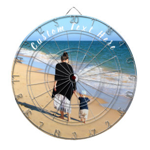 Your Photo Dart Board with Custom Text