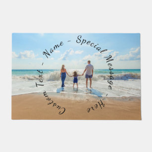 Your Photo Doormat with Custom Text