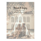 Your Photo Faded Wedding Seating Chart