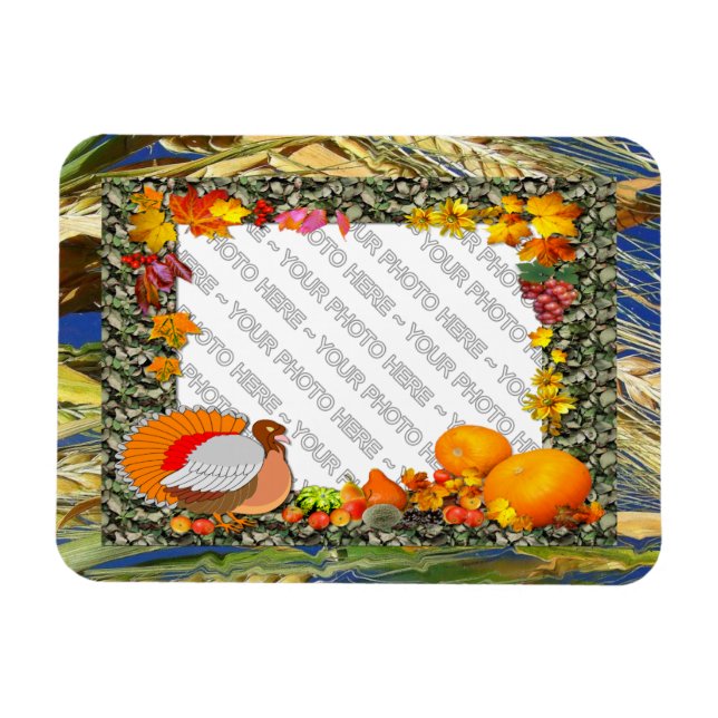 Your Photo ~ Fall Turkey Magnet (Horizontal)