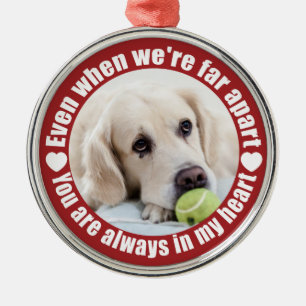 YOUR PHOTO Far Apart Love custom ornament