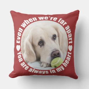 YOUR PHOTO Far Apart Love throw pillows