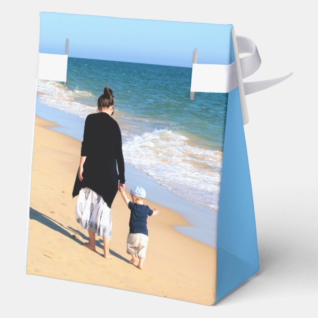 Your Photo Favour or Gift Boxes with Custom Text (Back)