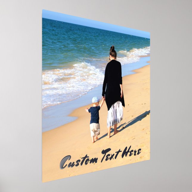 Your Photo Foil Prints Poster with Custom Text (Laydown)