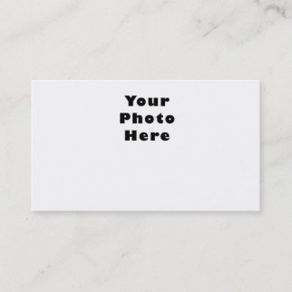 Your Photo Front Your Info Back Business Card