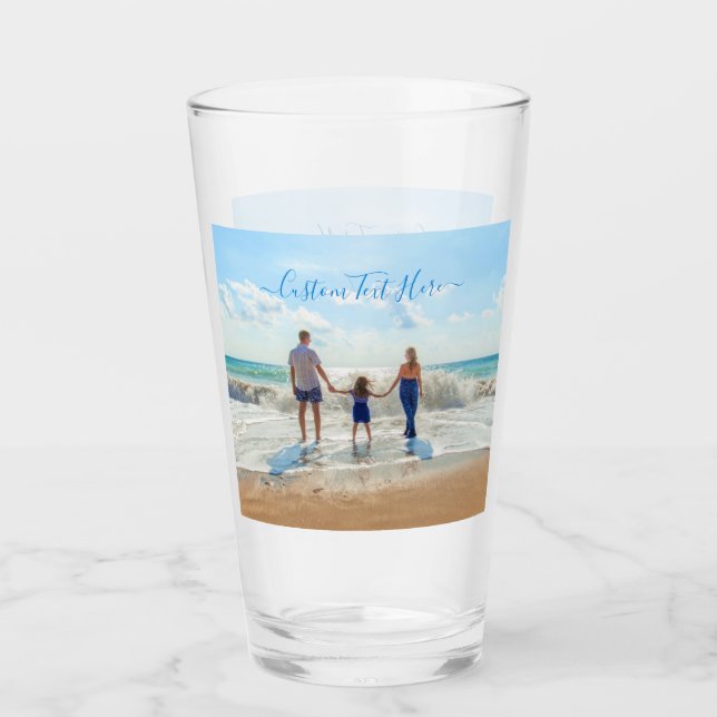 Your Photo Glass with Custom Text (Front)