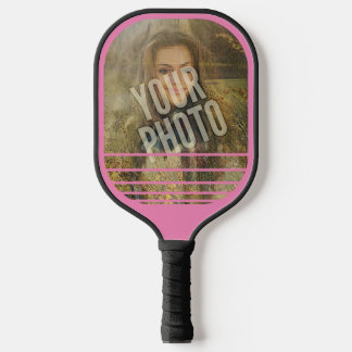 Your Photo Gradated Stripes Pickleball Paddle