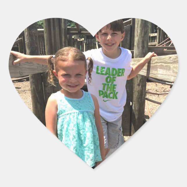 Your photo heart stickers (Front)