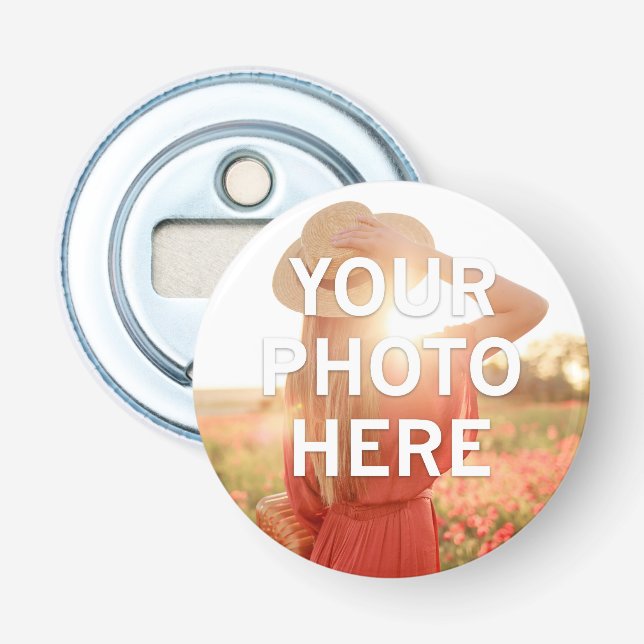 Your Photo Here Bottle Opener (Front)