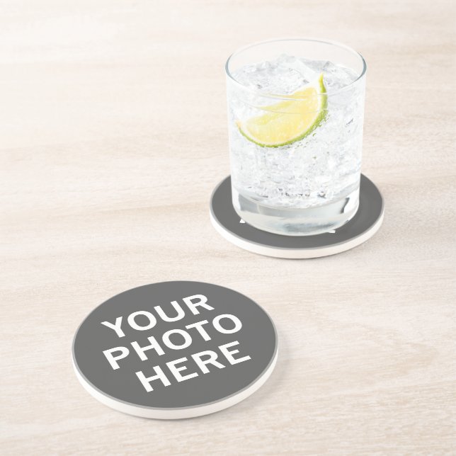Your Photo Here Coaster (Side)
