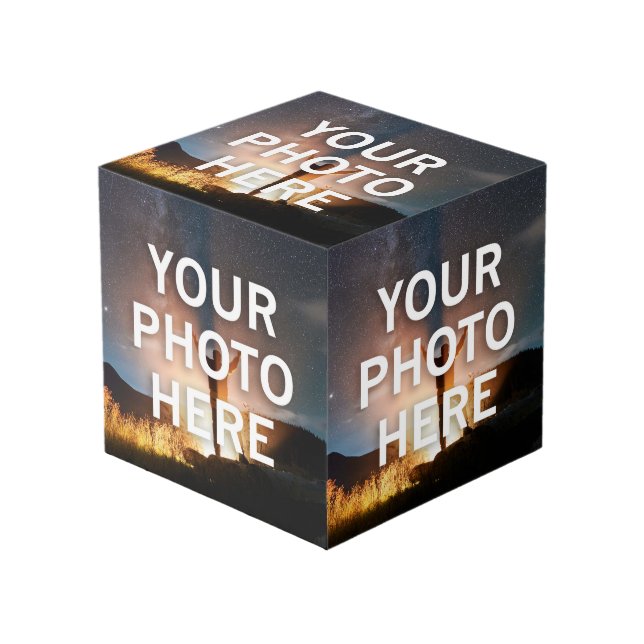 Your Photo Here Cube (Front Angled)