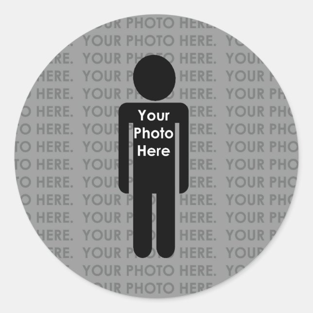 Your Photo Here Custom Stickers (Front)