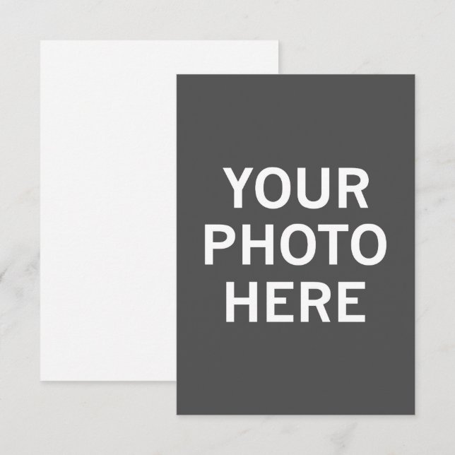 Your Photo Here Enclosure Card (Front/Back)