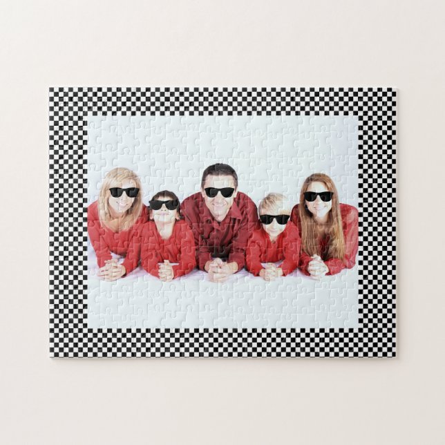 Your Photo Here Framed Jigsaw Puzzle (Horizontal)