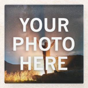 Your Photo Here Glass Coaster