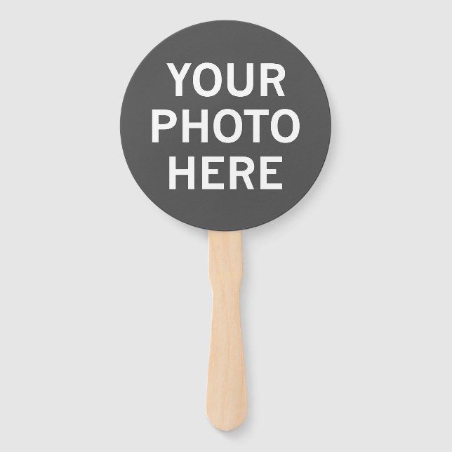 Your Photo Here Hand Fan (Front)