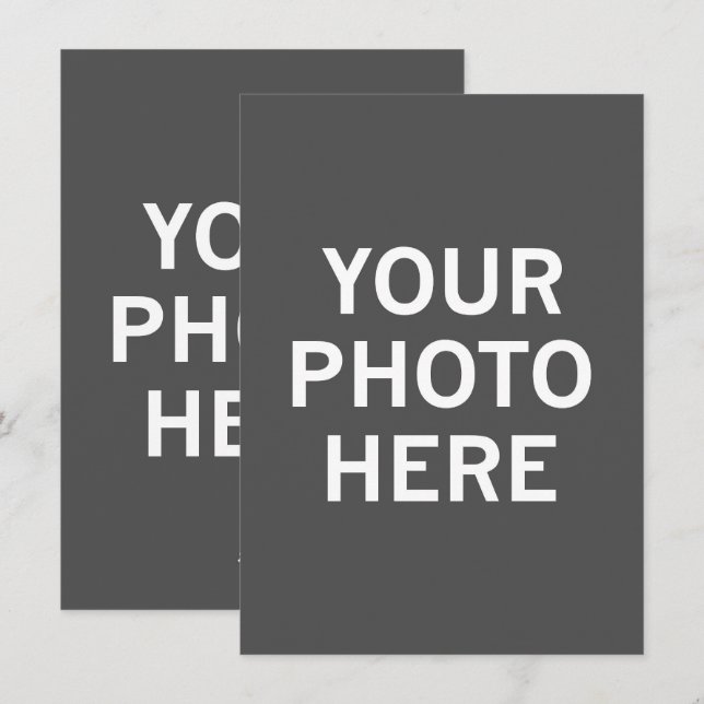 Your Photo Here Holiday Card (Front/Back)