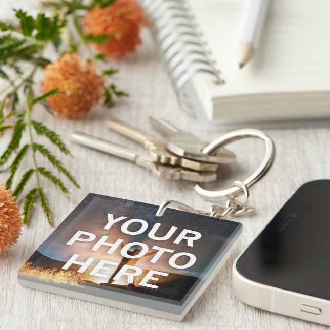 Your Photo Here Key Ring (Front Right)
