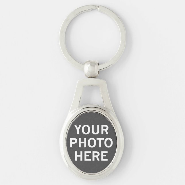 Your Photo Here Key Ring (Front)