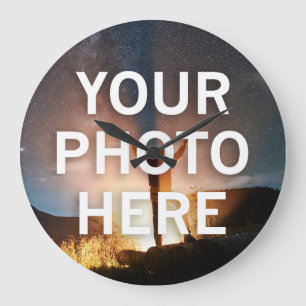 Your Photo Here Large Clock