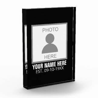Your Photo Here Name and Age Block